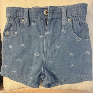 Retro kid denim shorts size 3-4